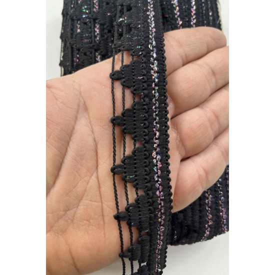 Xavron Dekoratif Şerit Kenar S&uuml;s&uuml; &ndash; El İşi, Organizasyon, S&uuml;sleme İ&ccedil;in 3 cm En 1 Metre-SRT-300-135