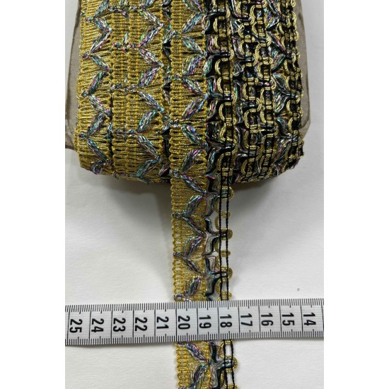 Varion Dekoratif Şerit Kenar S&uuml;s&uuml; &ndash; El İşi, Organizasyon, S&uuml;sleme İ&ccedil;in 3 cm En 1 Metre-SRT-300-138