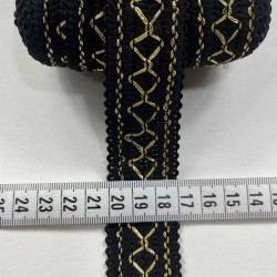 Mervex Dekoratif Şerit Kenar S&uuml;s&uuml; &ndash; El İşi, Organizasyon, S&uuml;sleme İ&ccedil;in 3 cm En 1 Metre-SRT-300-139