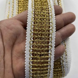 Nexvora Premium Dekoratif Şerit Kenar S&uuml;s&uuml; &ndash; El İşi Organizasyon S&uuml;sleme 4 cm En 1 Metre-SRT-400-101