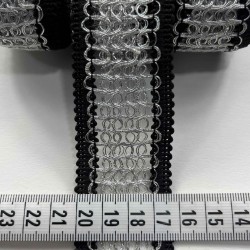 Korvion Premium Dekoratif Şerit Kenar S&uuml;s&uuml; &ndash; El İşi Organizasyon S&uuml;sleme 4 cm En 1 Metre-SRT-400-104