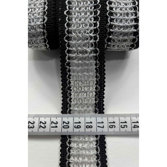 Korvion Premium Dekoratif Şerit Kenar S&uuml;s&uuml; &ndash; El İşi Organizasyon S&uuml;sleme 4 cm En 1 Metre-SRT-400-104