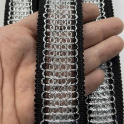 Korvion Premium Dekoratif Şerit Kenar S&uuml;s&uuml; &ndash; El İşi Organizasyon S&uuml;sleme 4 cm En 1 Metre-SRT-400-104