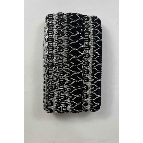 Xelvora Premium Dekoratif Şerit Kenar S&uuml;s&uuml; &ndash; El İşi Organizasyon S&uuml;sleme 4 cm En 1 Metre-SRT-400-105