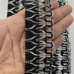 Xelvora Premium Dekoratif Şerit Kenar S&uuml;s&uuml; &ndash; El İşi Organizasyon S&uuml;sleme 4 cm En 1 Metre-SRT-400-105