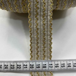 Mirexon Premium Dekoratif Şerit Kenar S&uuml;s&uuml; &ndash; El İşi Organizasyon S&uuml;sleme 4 cm En 1 Metre-SRT-400-106