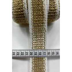 Zenvion Premium Dekoratif Şerit Kenar S&uuml;s&uuml; &ndash; El İşi Organizasyon S&uuml;sleme 4 cm En 1 Metre-SRT-400-107