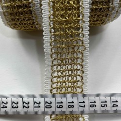 Zenvion Premium Dekoratif Şerit Kenar S&uuml;s&uuml; &ndash; El İşi Organizasyon S&uuml;sleme 4 cm En 1 Metre-SRT-400-107