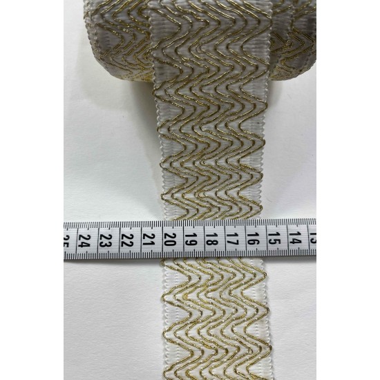 Mirevex Premium Dekoratif Serit Kenar Susu &ndash; El Isi Organizasyon Susleme 5 cm En 1 Metre-SRT-500-106