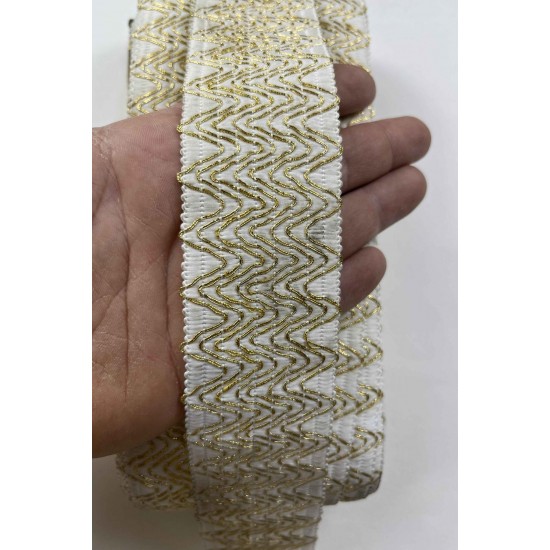 Mirevex Premium Dekoratif Serit Kenar Susu &ndash; El Isi Organizasyon Susleme 5 cm En 1 Metre-SRT-500-106