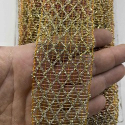 Zenvora Premium Dekoratif Serit Kenar Susu &ndash; El Isi Organizasyon Susleme 5 cm En 1 Metre-SRT-500-107