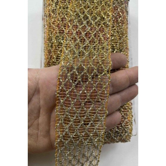 Zenvora Premium Dekoratif Serit Kenar Susu &ndash; El Isi Organizasyon Susleme 5 cm En 1 Metre-SRT-500-107