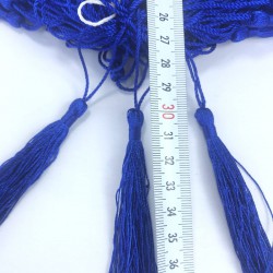 Saks Mavi Süsleme Püskülü-SSP-1003