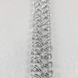 Simli Gri Dekoratif Şerit Su Taşı-SST-1034