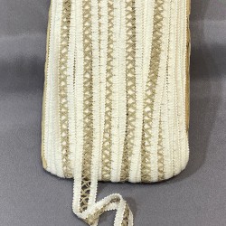 Keten Ve Hasır İnce Su Taşı Dekoratif Şerit-SST-1051