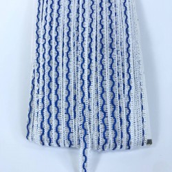 Beyaz Mavi Gümüş Simli Su Taşı Harç Dekoratif Şerit-SST-1056