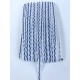 Beyaz Mavi Gümüş Simli Su Taşı Harç Dekoratif Şerit-SST-1056