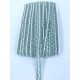Mint Yeşili Beyaz Gümüş Simli Su Taşı Harç Dekoratif Şerit-SST-1061
