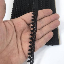 Siyah Minik Detaylı Su Taşı Harç Dekoratif Şerit-SST-1063