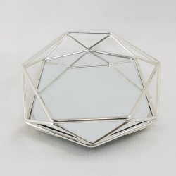 Piramit Küçük Gümüş Söz Nişan Tepsisi-ST-9