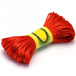 Kırmızı Saten İp 10 Metre-STIP-1007