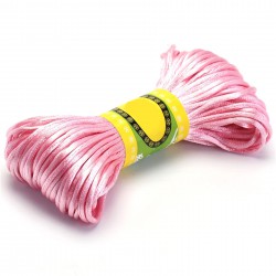 Pembe Saten İp 10 Metre-STIP-1014