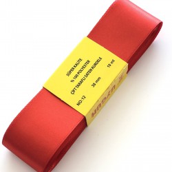 Kırmızı Renk Saten Kurdele 4 cm-STK-1000 Kırmızı Renk Saten Kurdele 4 cm-STK-1000