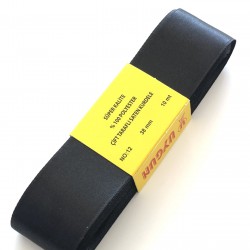 Siyah Saten Kurdele 4 cm-STK-1004
