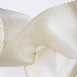 Krem Saten Kurdele 12 cm-STK-1013 Krem Saten Kurdele 12 cm-STK-1013