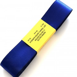 Saks Mavi Saten Kurdele 3 cm-STK-1019