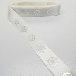 Baskılı Saten Kurdele 2,5 cm 1 Metre-STK-102