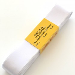 Beyaz Renk Saten Kurdele 3 cm-STK-1022