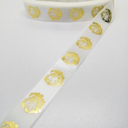 Baskılı Saten Kurdele 2,5 cm 1 Metre-STK-104