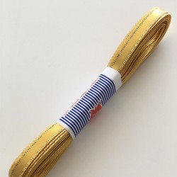 Sarı Sim Kenarlı Saten Kurdele 1 cm-STK-1070