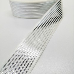 Baskılı Saten Kurdele 4 cm 1 Metre-STK-108