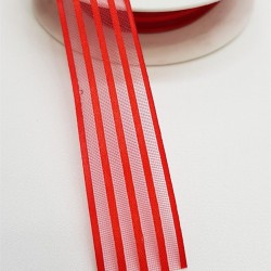 Saten Çizgili Şifon Kurdele 2,5 Cm-STK-1110