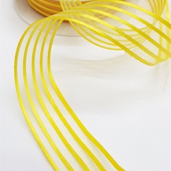 Saten Çizgili Şifon Kurdele 2,5 Cm-STK-1114