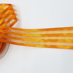 Saten Çizgili Şifon Kurdele 2,5 Cm-STK-1116