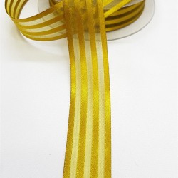 Saten Çizgili Şifon Kurdele 2,5 Cm-STK-1117