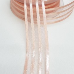 Saten Çizgili Şifon Kurdele 2,5 Cm-STK-1119