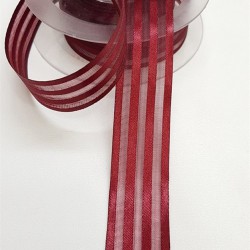 Saten Çizgili Şifon Kurdele 2,5 Cm-STK-1124