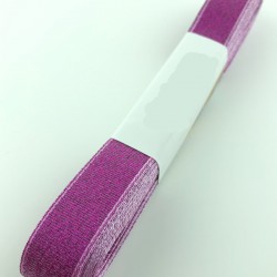 Koyu Fuşya Simli Kurdele 1,5 cm -STK-1149