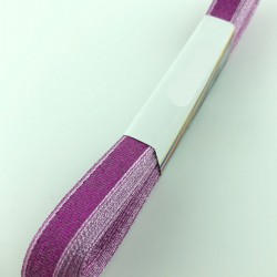 Fuşya Rengi Simli Kurdele 1 cm-STK-1159