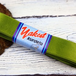 Saten Kurdele 3 Cm Çim Yeşili-STN-317
