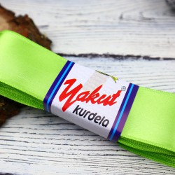 Saten Kurdele 4 Cm Fıstık Yeşili-STN-400