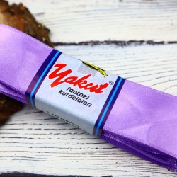 Saten Kurdele 4 Cm Lila-STN-403