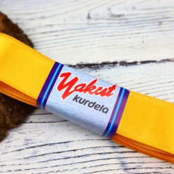 Saten Kurdele 4 Cm Koyu Sarı-STN-413