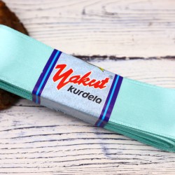 Saten Kurdele 4 Cm Mint Yeşil-STN-415