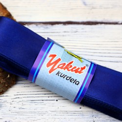 Saten Kurdele 4 Cm Lacivert-STN-418