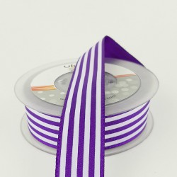 Mor Çizgili Tafta Kurdele-TAF-1018